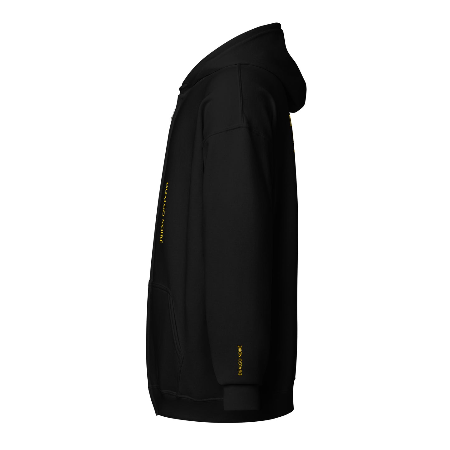 Black & Gold Zip Hoodie