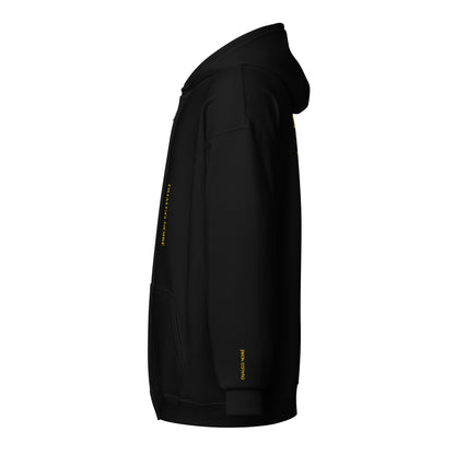 Black & Gold Zip Hoodie