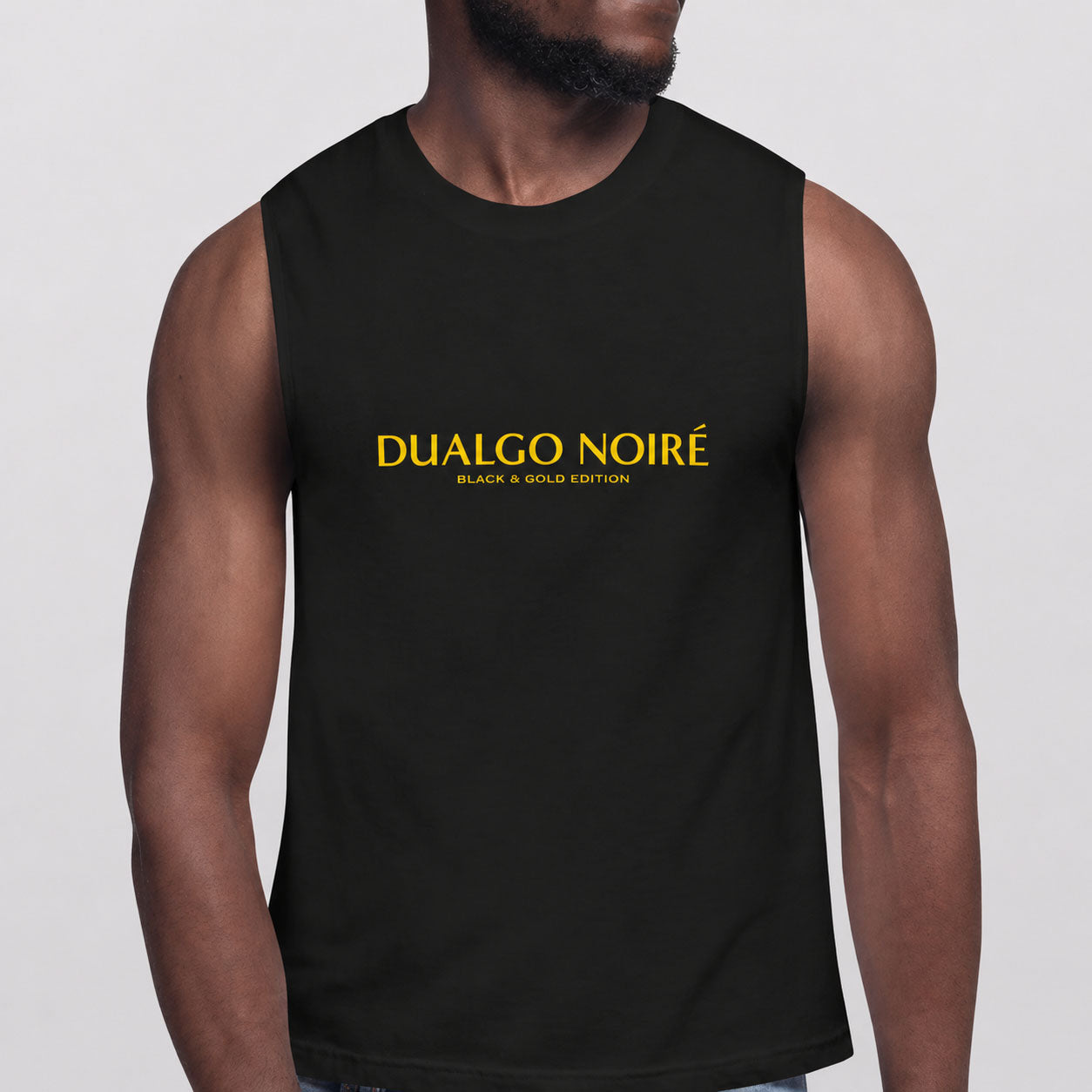 Black & Gold Muscle Shirt