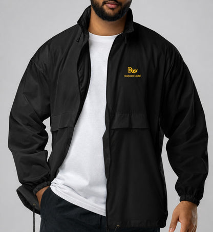 Black & Gold Windbreaker